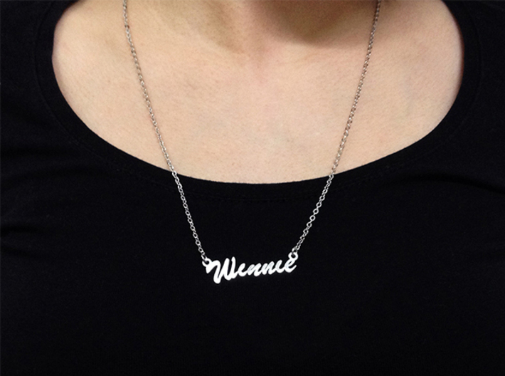 Name Necklace Pendant - Winnie 3d printed 