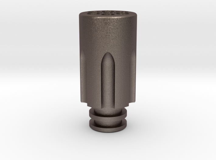 Revolver Chamber Driptip: Stainless Steel 3d printed