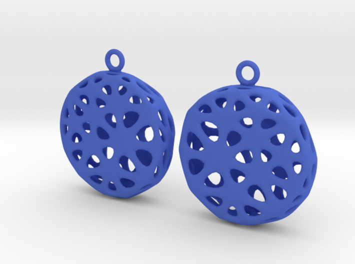 Flowers Earrings 3d printed 