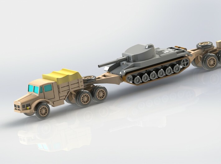 Hvy. Tank-Transporter Porsche Type 142 1/285 3d printed 