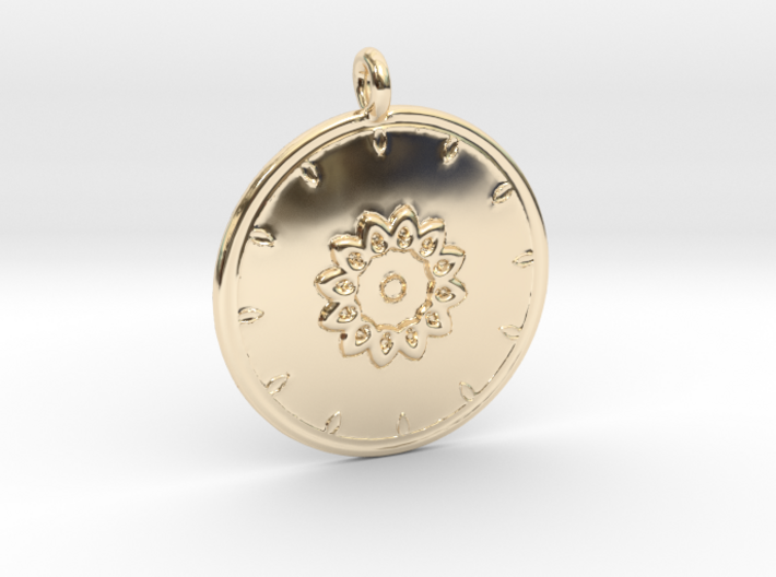 Mandala Pendant 3d printed