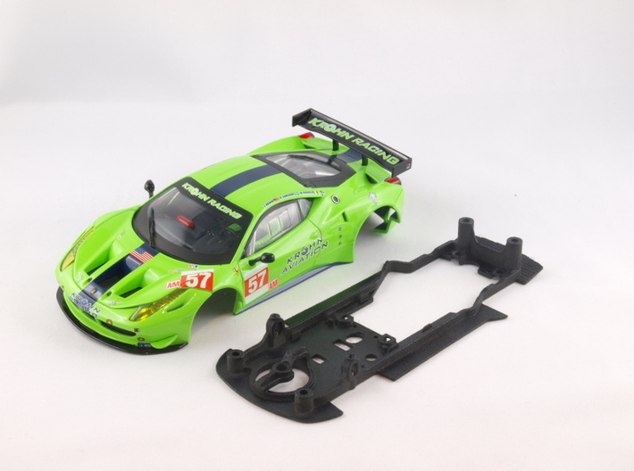 S08-ST1 Chassis for Carrera Ferrari 458 GT2 STD/LM 3d printed