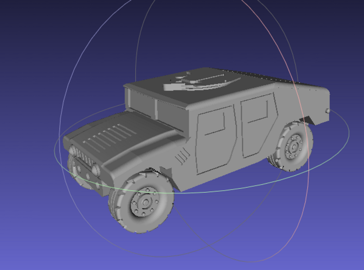 1/144 Humvee Slantback (Single Pack) 3d printed