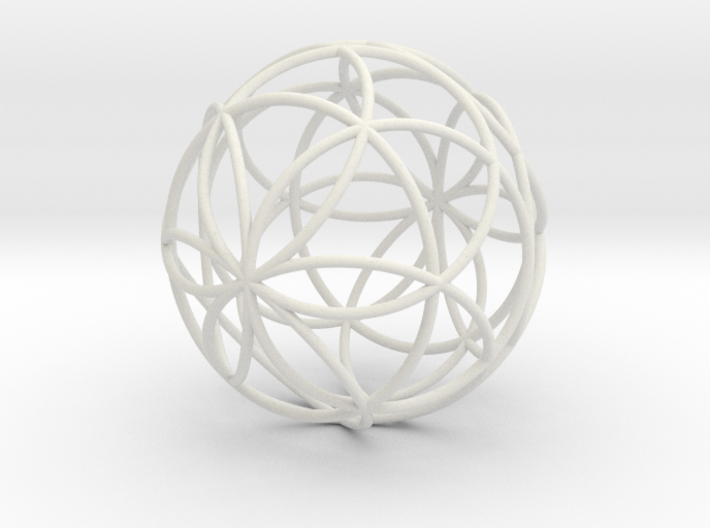 3D 88mm Orb of Life (3D Seed of Life)  3d printed 