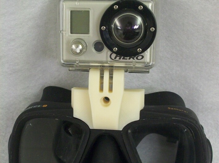 GoPro Goggle Mount- Back Piece 3d printed 