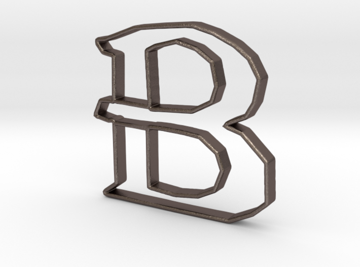 Typography Pendant B 3d printed