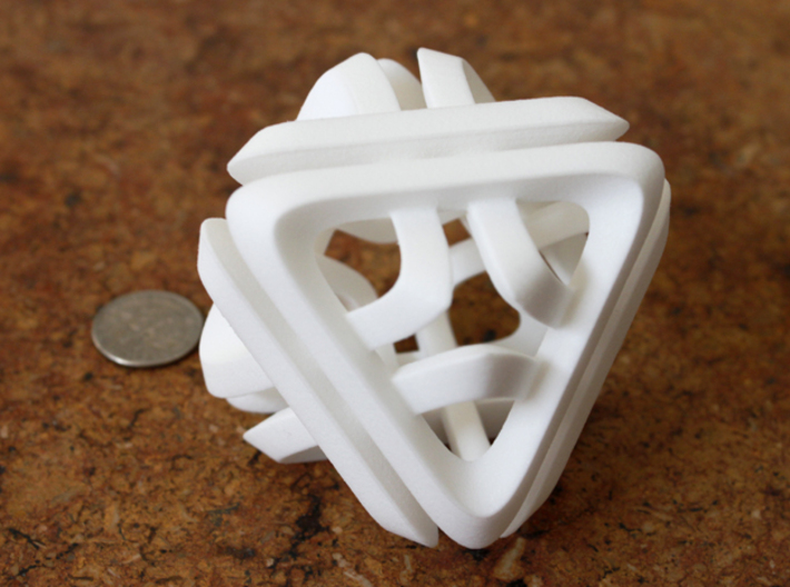 Di Tetrahedron 3d printed 