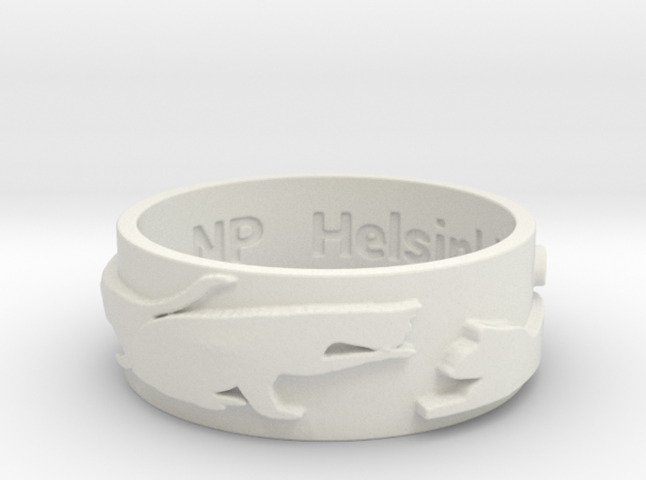 Cat Silhouette Ring (size by request) 3d printed