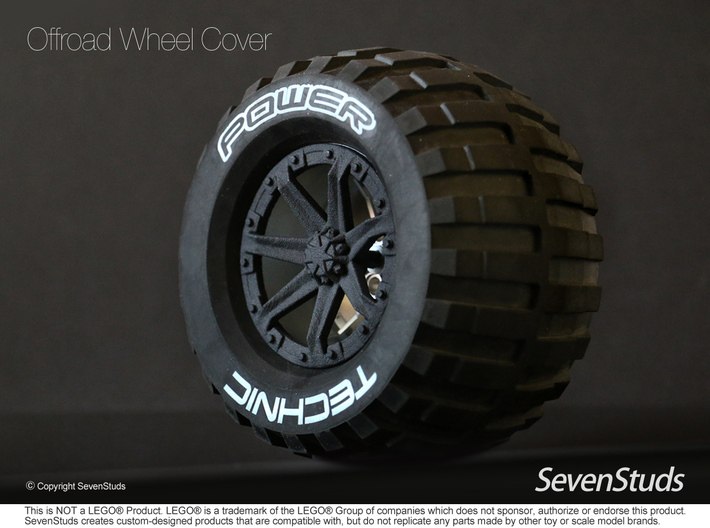 Offroad Wheel Cover 02_56mm 3d printed