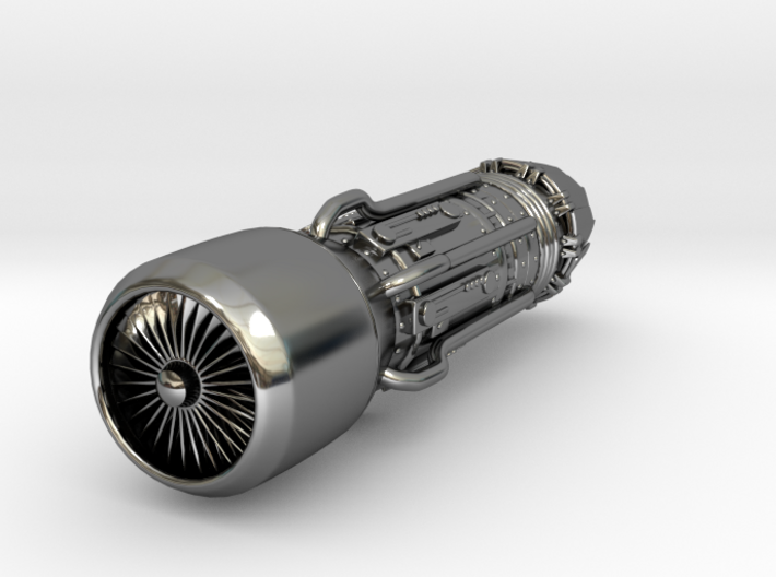 Jet Engine Keychain 3d printed