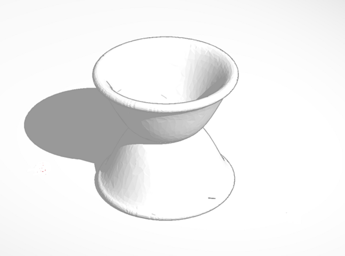egg cup reverse stacked tall 3d printed External Render