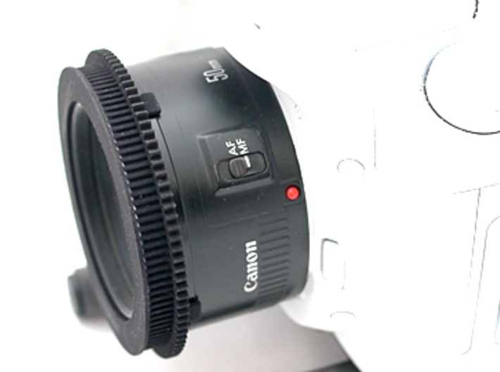 Nifty Fifty (Canon 50mm F1.8) Follow Focus Adapter 3d printed