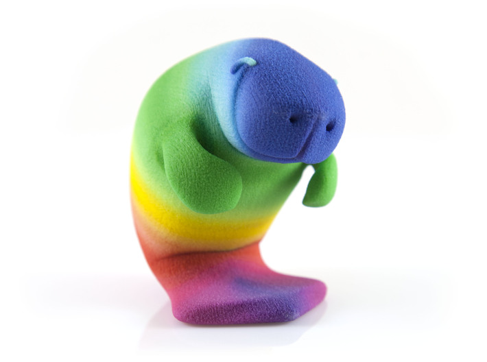 Oh, The Hue Manatee! 3d printed Uncoated