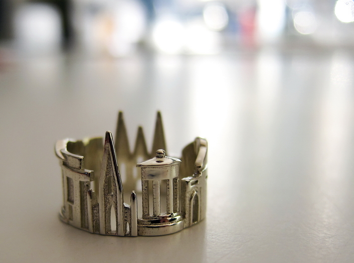Edinburgh Ring - Gothic Ring 3d printed 