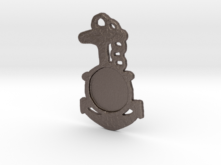 Wheel &amp; Ancker Keychain 3d printed