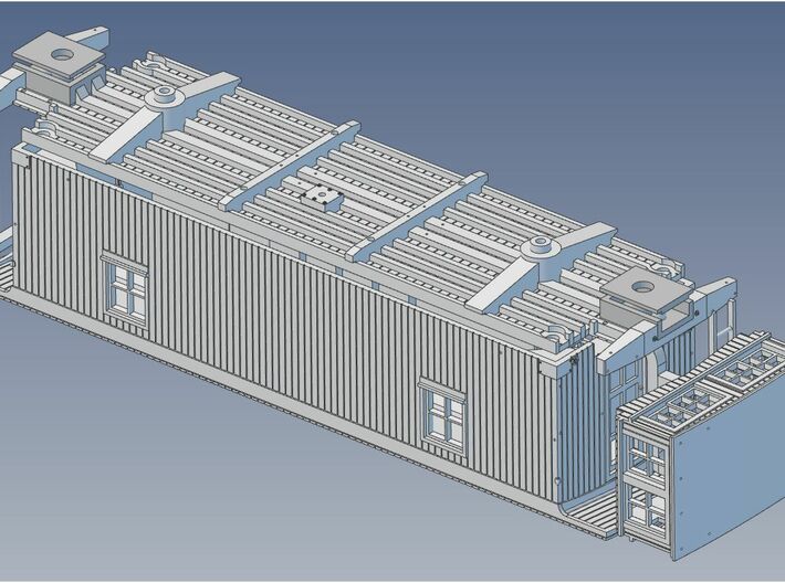 CNR Center Cupola Wooden Caboose HO Scale 3d printed 