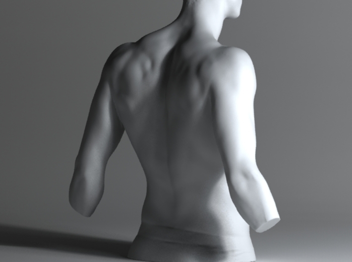Man Body Part 001 scale in 4cm 3d printed 