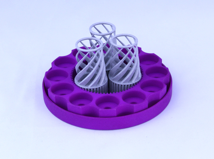 TriCyclone Vape Stand: Three Cyclones 3d printed Fully Built