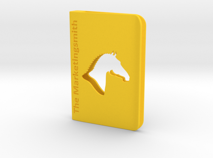 Branded Square Business Card Holder Clip Style 3d printed