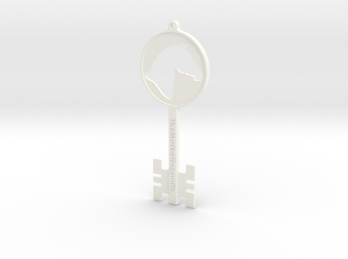 Branded Key Pendant (TheMarketingsmith) 3d printed