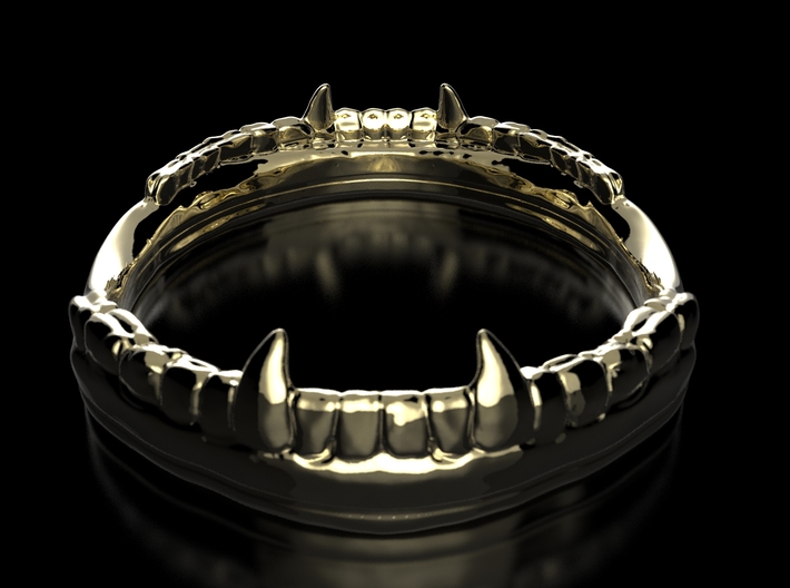 Vampire Teeth Ring 3d printed 