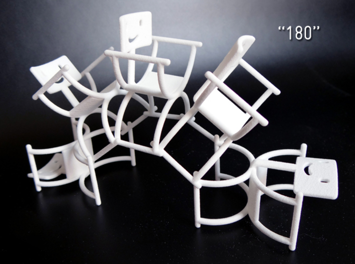 HappyBack Chair White 3d printed 