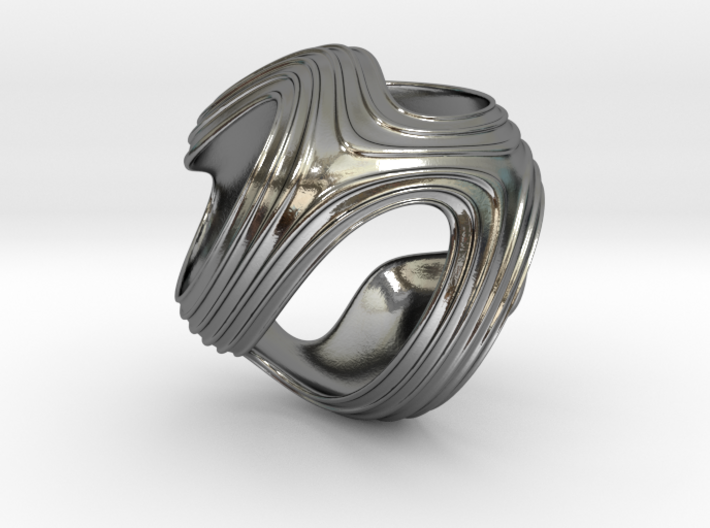 Iron Rhino - Iso Sphere 1 - Ribbed Pendant Design 3d printed 