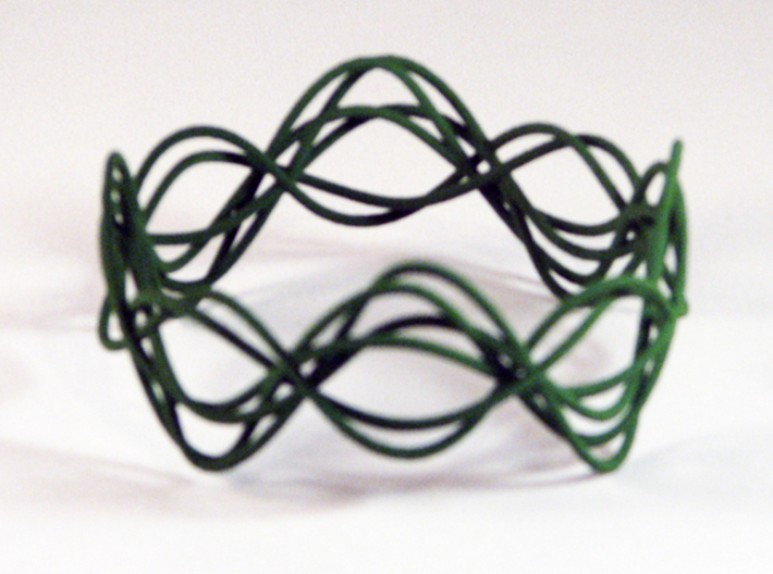 Wave Bangle B02L 3d printed