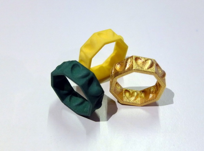 Half Hearted Ring ... a ring with a twist 3d printed The Heart is a powerful tool
