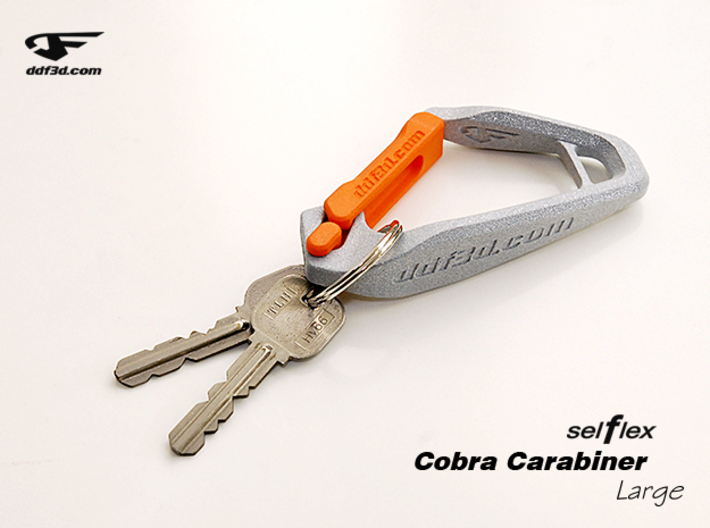 Cobra Carabiner *Large* DH001SW 3d printed