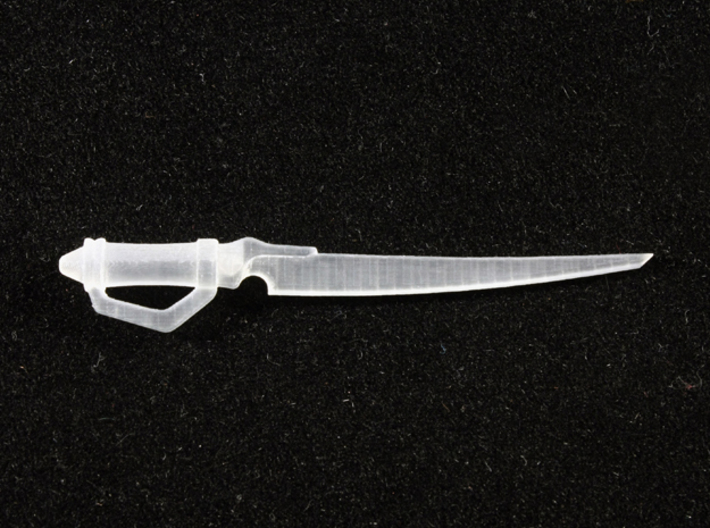 Demon Lord Rapier 3d printed Frosted Extreme Detail