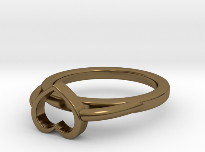 Ø15.40mm - Ø0.606inch Heart Ring A 3d printed