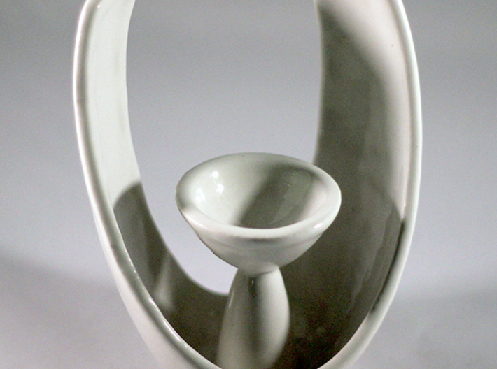 Modern Oval Tealight Holder 3d printed 