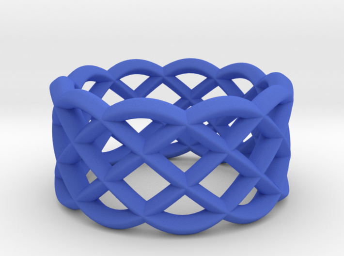 Five Curved Ring 3d printed 