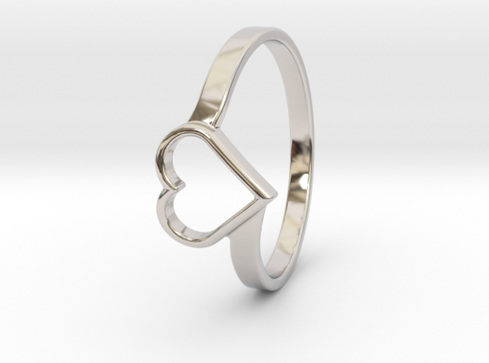 Heart Ring 3d printed