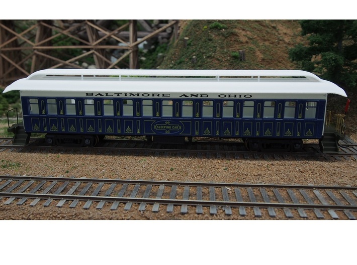 Roof for HO 1/87 MDC Roundhouse Overland pass car 3d printed 