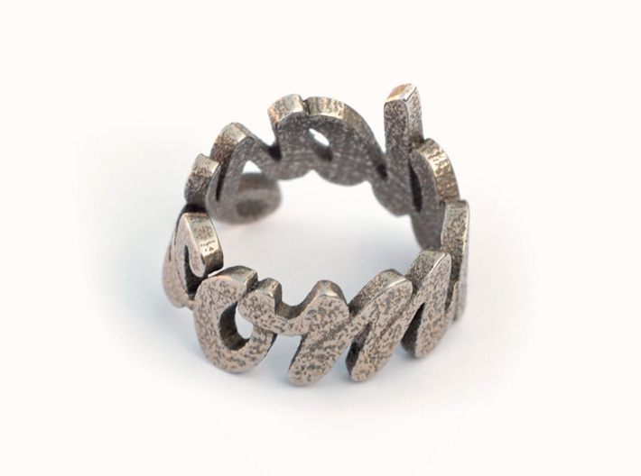 Someday Ring (various sizes) 3d printed Stainless Steel