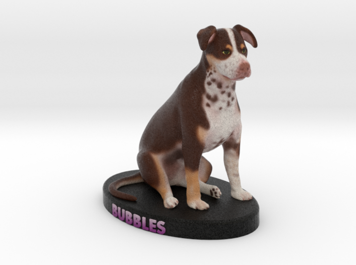 Custom Dog Figurine - Bubbles 3d printed