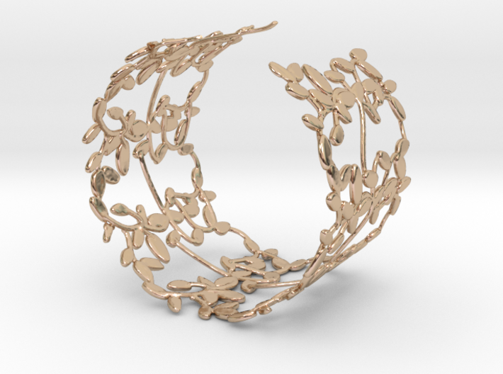 Leaves Bracelet 3d printed