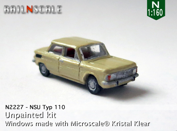 NSU Typ 110 (N 1:160) 3d printed