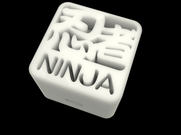 "NINJA" stamp 3d printed Top