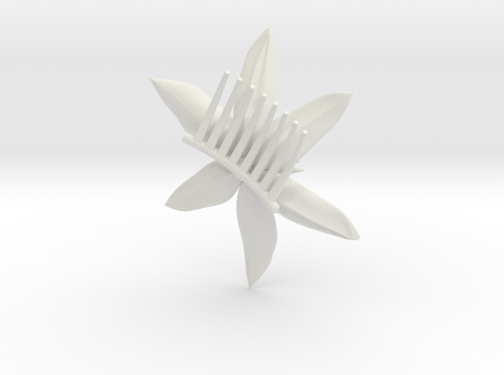 Tropical Flower Comb 3d printed 