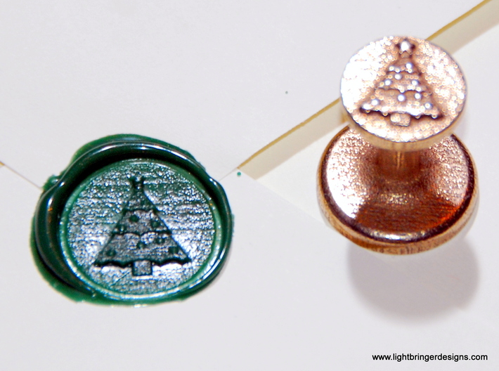 Christmas Tree  Wax Seal 3d printed 