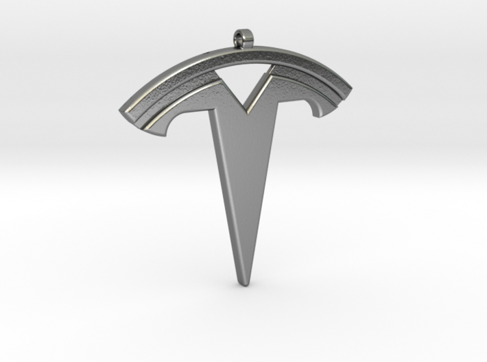 Tesla Keychain 3d printed