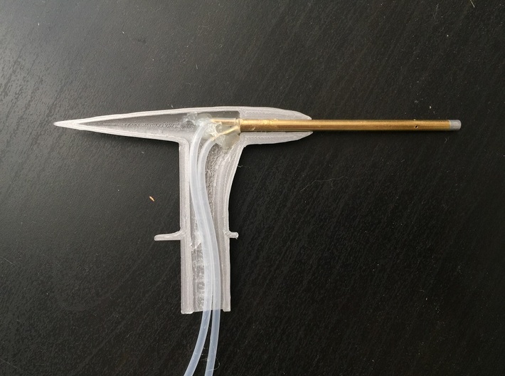 Eagle Tree Pitot Tube Mount for Foam Model Airplan 3d printed 