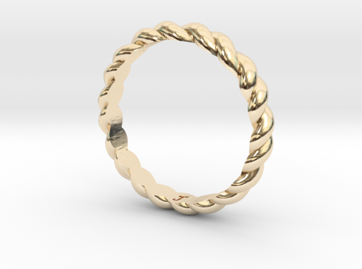 Womans Rope Ring Size 6 3d printed