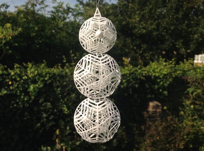 Christmas Ornament - Spinning Snowman 3d printed