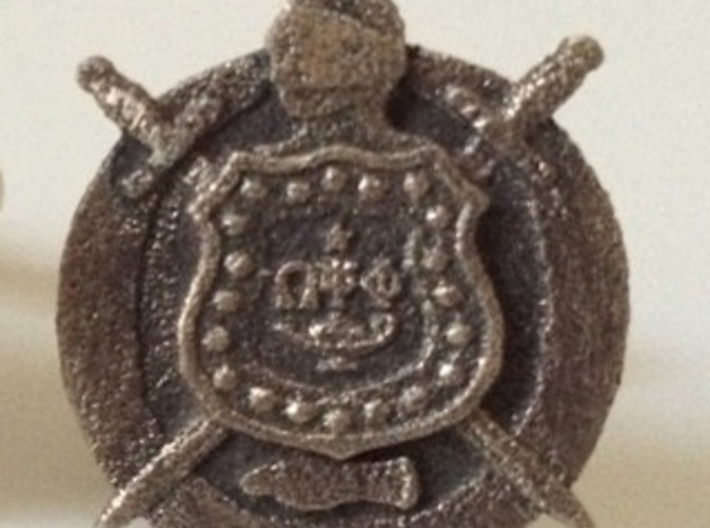 Omega Psi Phi Medallion / Dog Tag , embossed Greek letters with motto –  SANDZ
