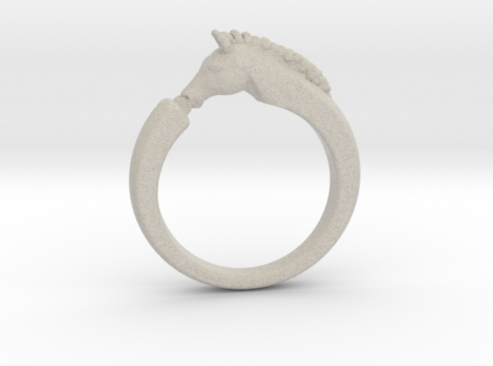 Horse Ring 3d printed