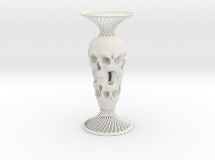 Skull Vase 3d printed
